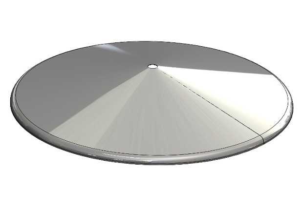 Rozkładanie dennicy przy użyciu narzędzia Arkusz Blach