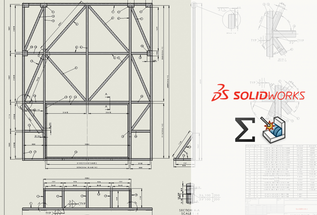 Konstrukcje spawane SOLIDWORKS | Sumowanie członów w złożeniu