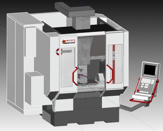 Kontrola maszyny CNC przez Symulację Maszynową
