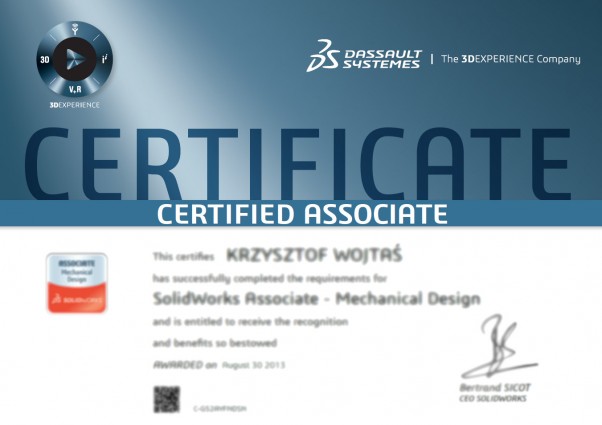 Certyfikaty SOLIDWORKS – Część 1: CSWA