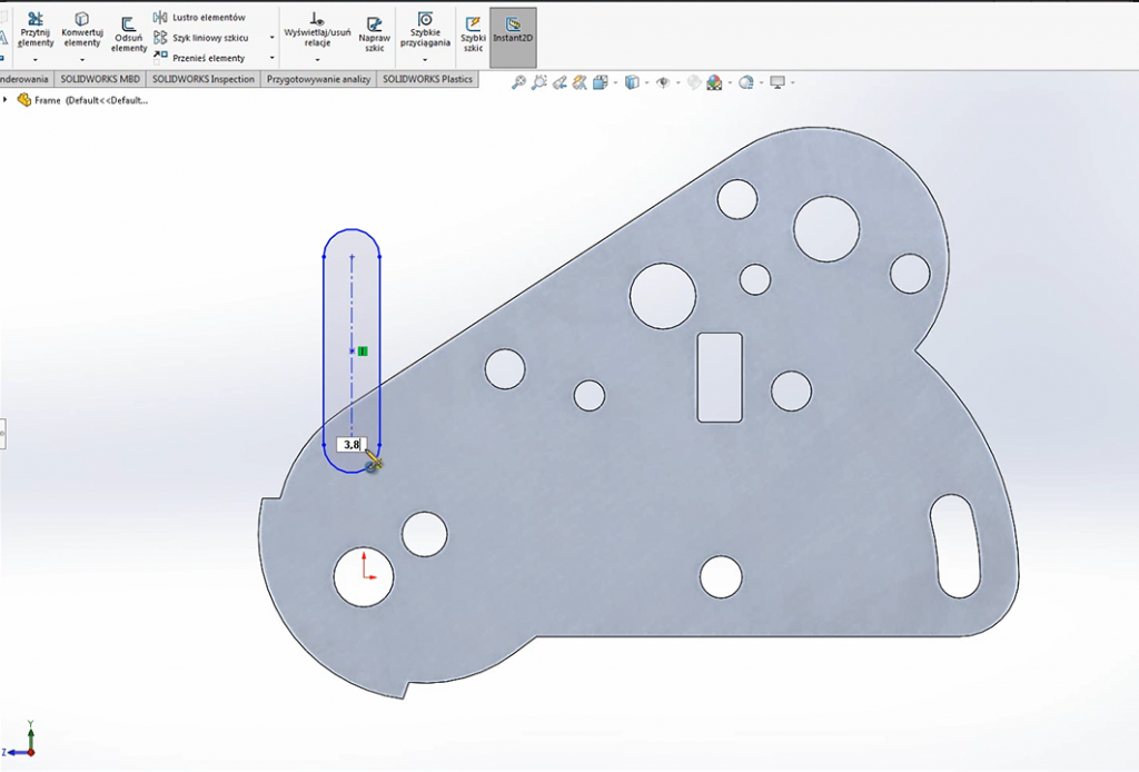 SOLIDWORKS 2017 – Szkic