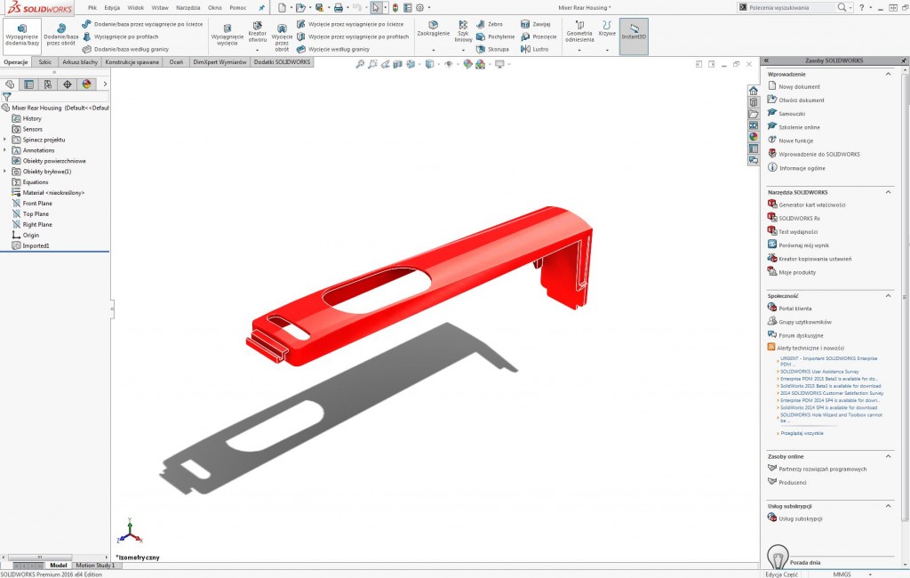 4 powody dla których interfejs SOLIDWORKS 2016 został zmieniony