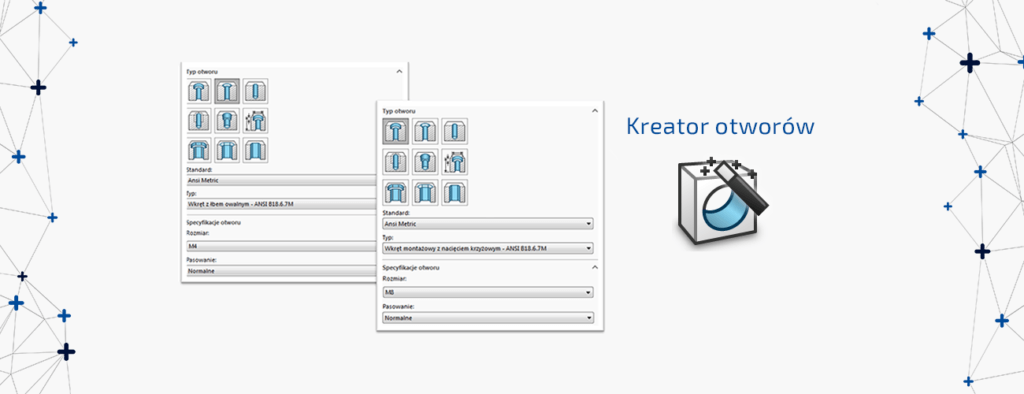 Ustawienia kreatora otworów | Gdzie to znaleźć?