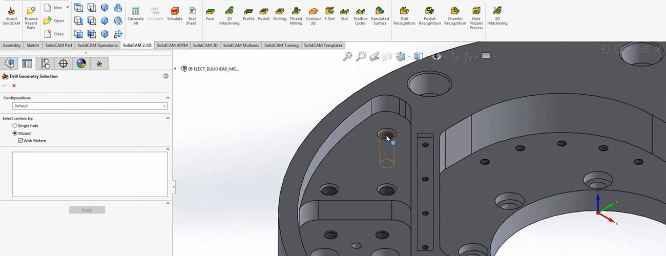 SOLIDCAM – Wykrywanie otworów