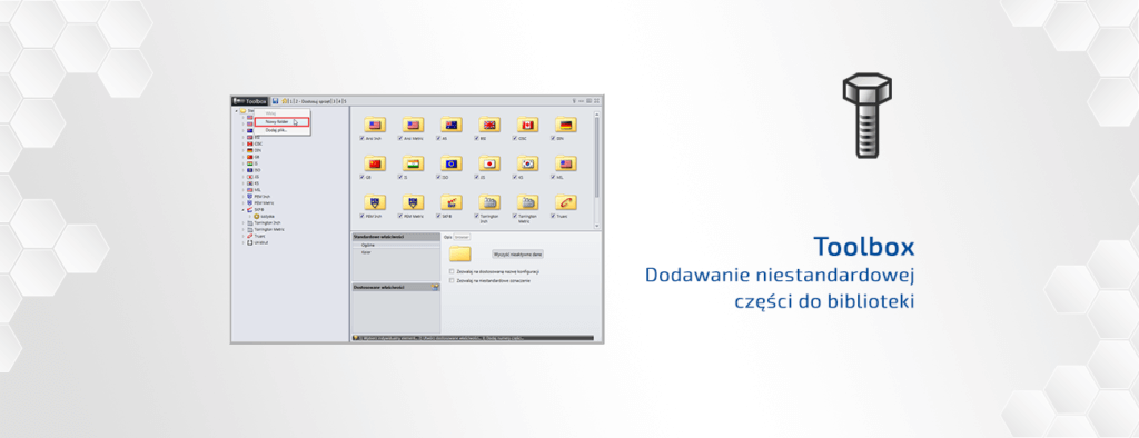Jak dodać niestandardowe części do biblioteki Toolbox