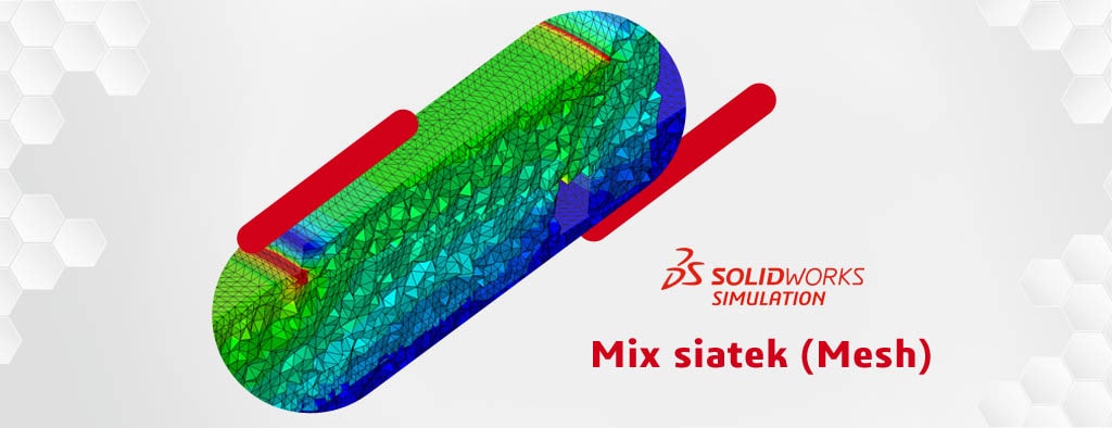 Mix siatek w SOLIDWORKS Simulation 2020 w jakości roboczej i wysokiej
