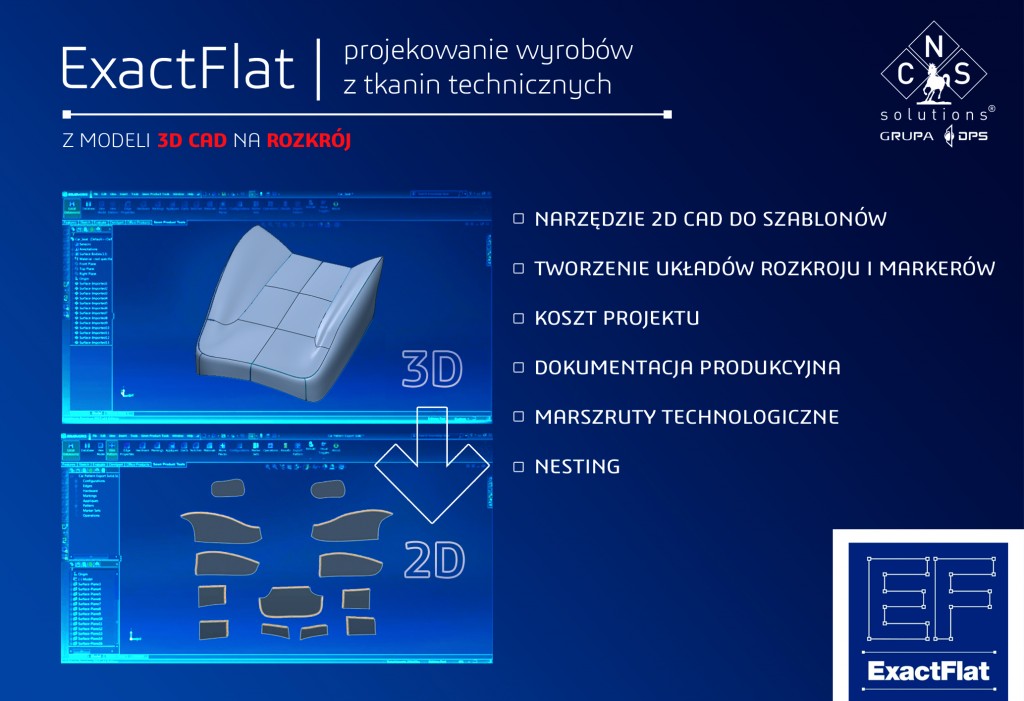 ExactFlat – usprawnienie projektowania wyrobów z tkanin technicznych
