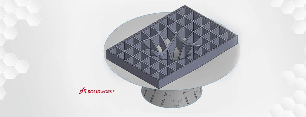 Modelowanie hybrydowe na przykładzie stolika z efektem czarnej dziury