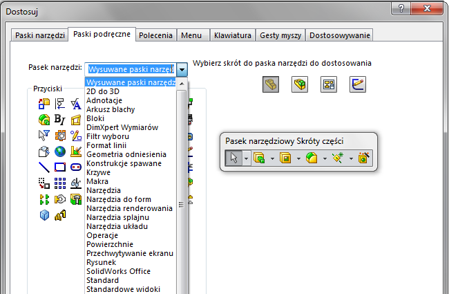 Paski podręczne – wszystkie narzędzia pod jednym klawiszem!