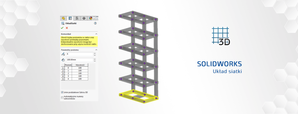 Jak wykorzystać narzędzie „Układ siatki” dla konstrukcji spawanych