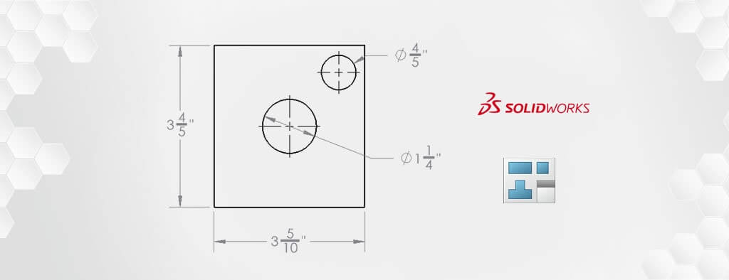 Wyświetlanie wymiarów w ułamkach na rysunku 2D
