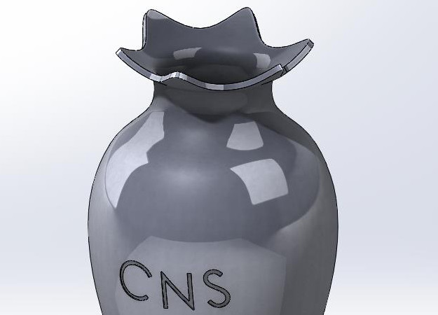 Wycinanie kształtów na powierzchni nie walcowej