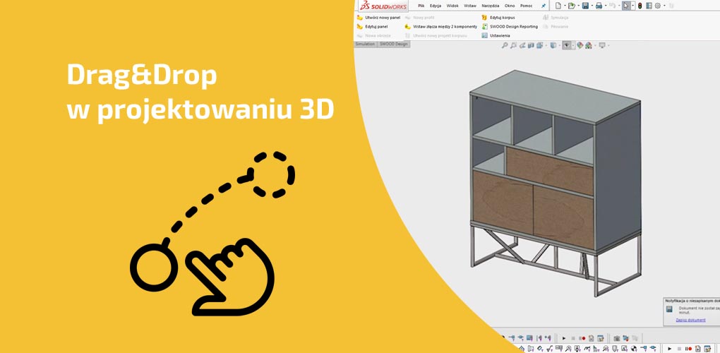 Technologia Drag&Drop w projektowaniu 3D CAD na przykładzie projektu komody