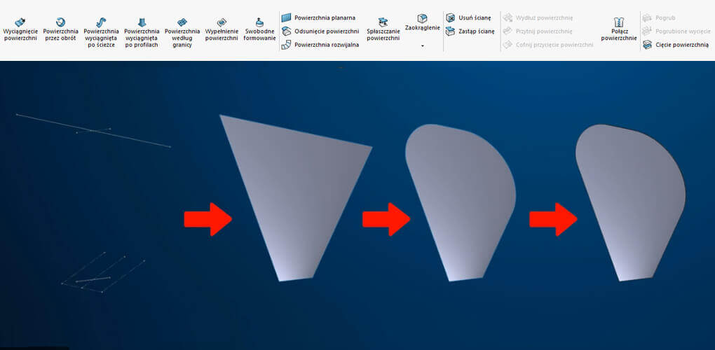 Modelowanie powierzchniowe SOLIDWORKS na przykładzie wentylatora – zobacz film