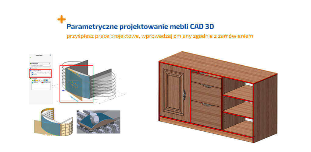 Jeden projekt – wiele wariantów. Parametryczne projektowanie mebli CAD 3D – zobacz film