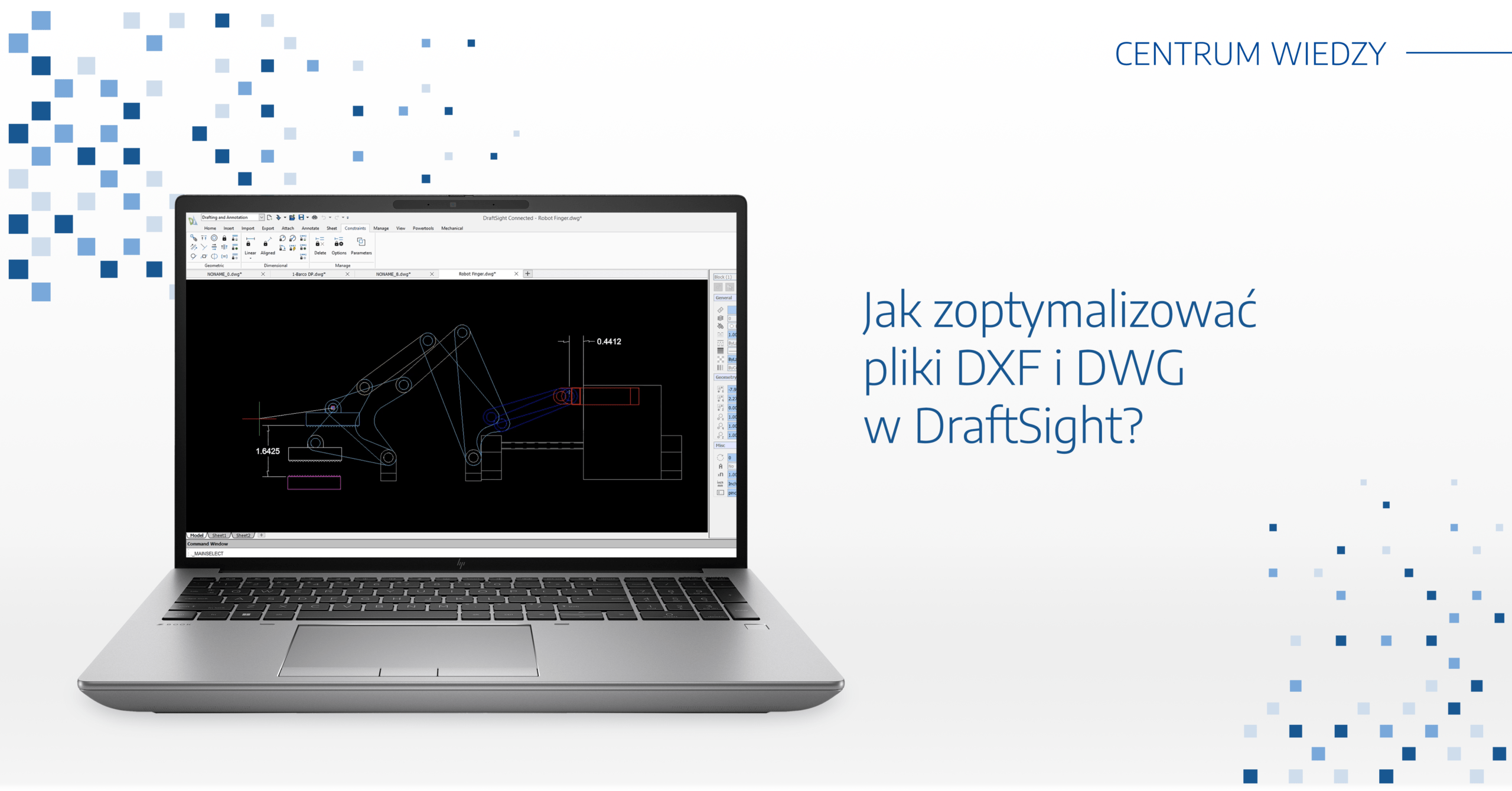 Jak zoptymalizować pliki DXF i DWG w DraftSight?
