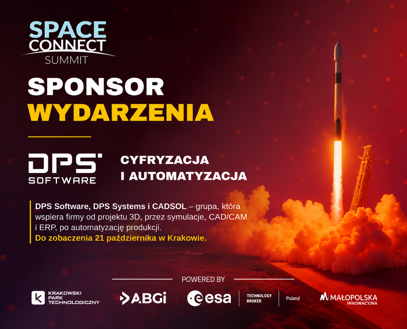 DPS Group sponsorem Space Connect Summit 2026 - wspieramy rozwój innowacyjnych technologii